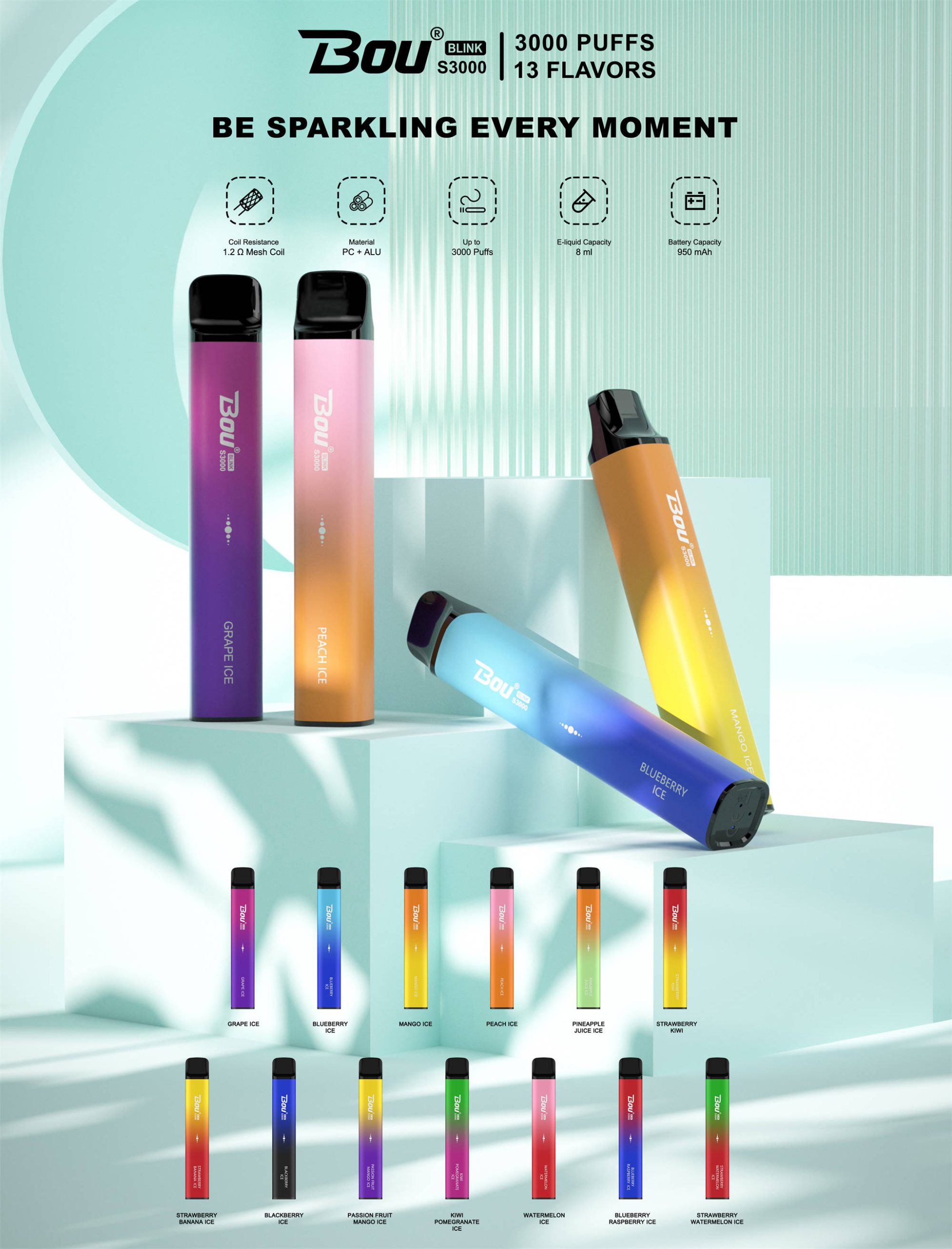 BOU Blink Mango Ice — Best Vape Flavors｜Kloudy X Vape Brand｜NO1
