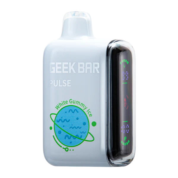 White Gummy Ice Geek Bar Pulse 15000 Puffs &mdash; KLOUDYX Geek Vape